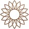 Ekena Millwork Daisy Wood Fretwork Pierced Ceiling Medallion, Walnut, 34"OD x 11 7/8"ID x 1/4"T CMWP34X34X0250DAWA - alternate 1